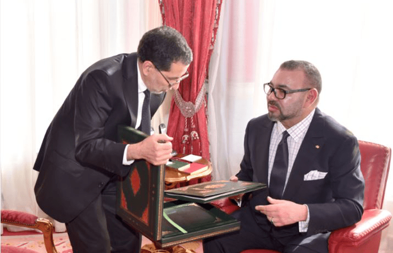 Saâdeddine El Othmani Chef du Gouvernement et SM le roi Mohammed VI 11