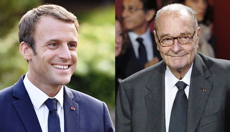 macron et chirac