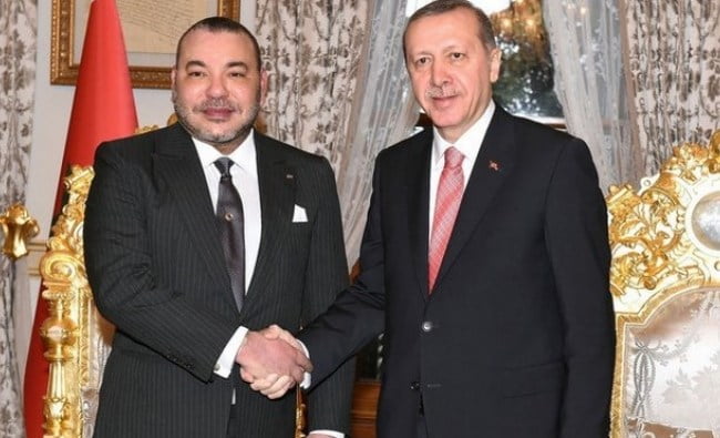 الملك محمد السادس واردوغان