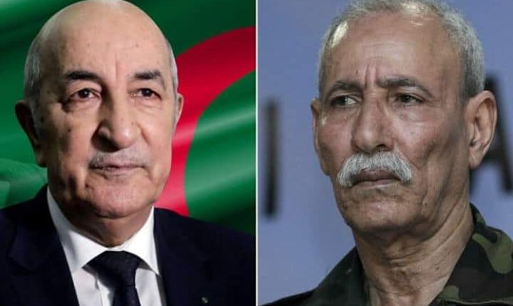 الرئيس الجزائري وإبراهيم غالي