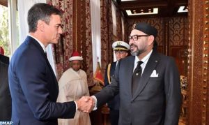 الملك محمد السادس ورئيس الحكومة الإسباني
