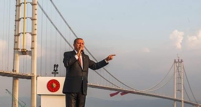 أردوغان يفتتج أطول جسر في العالم