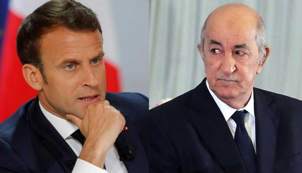 الرئيس الفرنسي والرئيس الجزائري في صورة مركبة