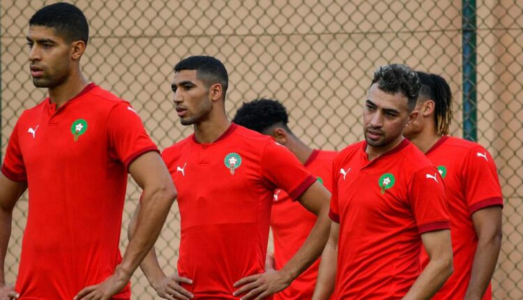 المنتخب المغربي الوطني يجري أول حصة تدريبية قبل مواجهة الفهود