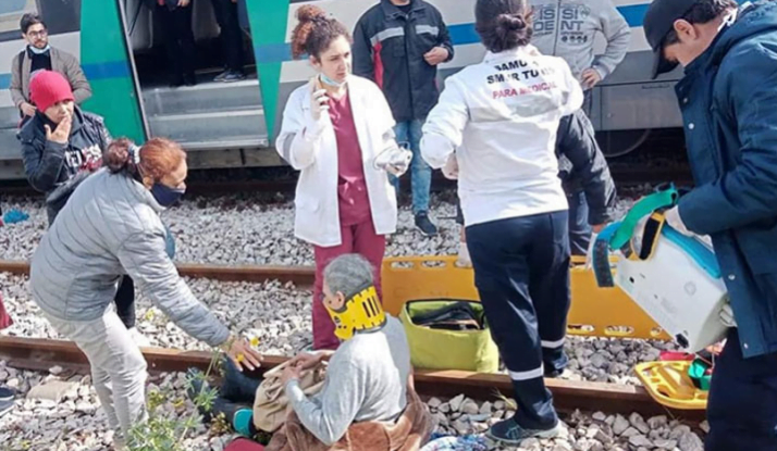 جانب من الحرجى المصابين في الحادث