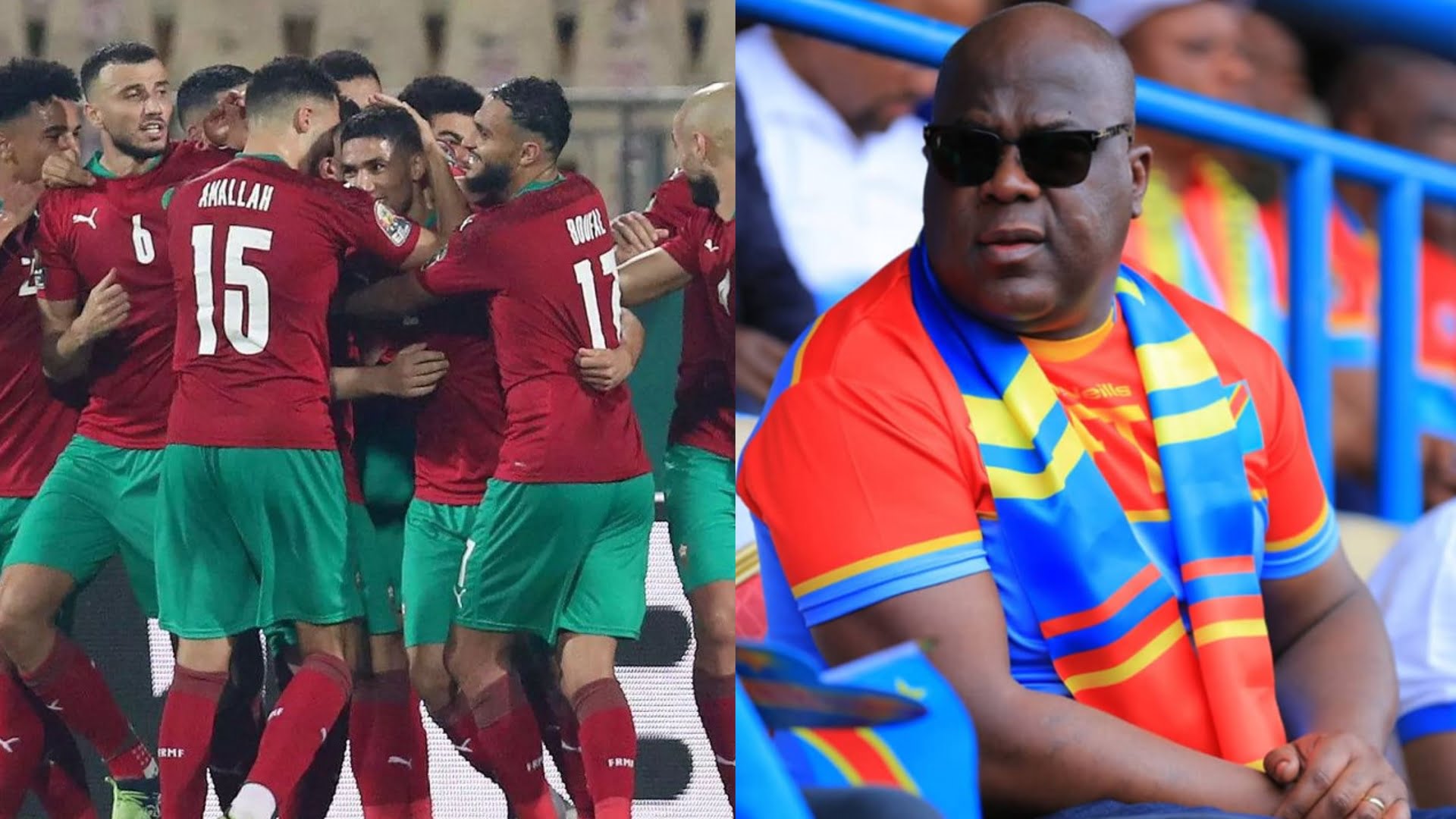 رئيس الكونغو والمنتخب المغربي