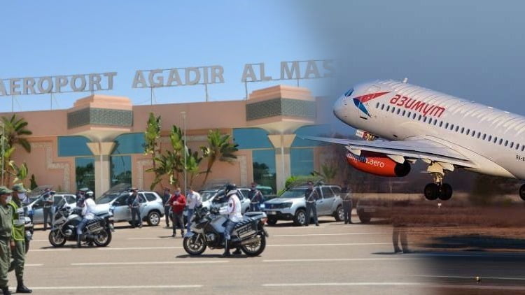 طائرات روسية تحط الرحال بمطار أكادير