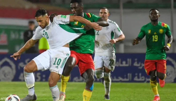من مباراة الجزائر والكاميرون