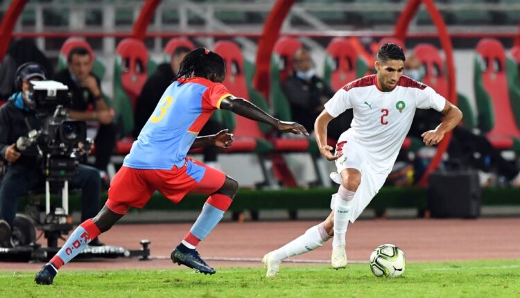 من مباراة الذهاب بين المغرب والكونغو