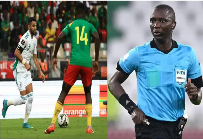 الفيفا تفاجئ  الحكم الغامبي باكاري غاساما بسبب مباراة الجزائر والكاميرون