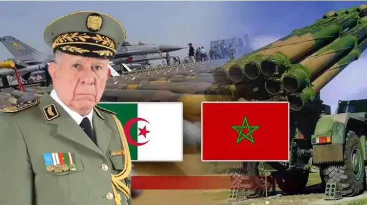 رئيس أركان الجيش الجزائري ردو البال من الجهة المقابلة لحدود المغربية