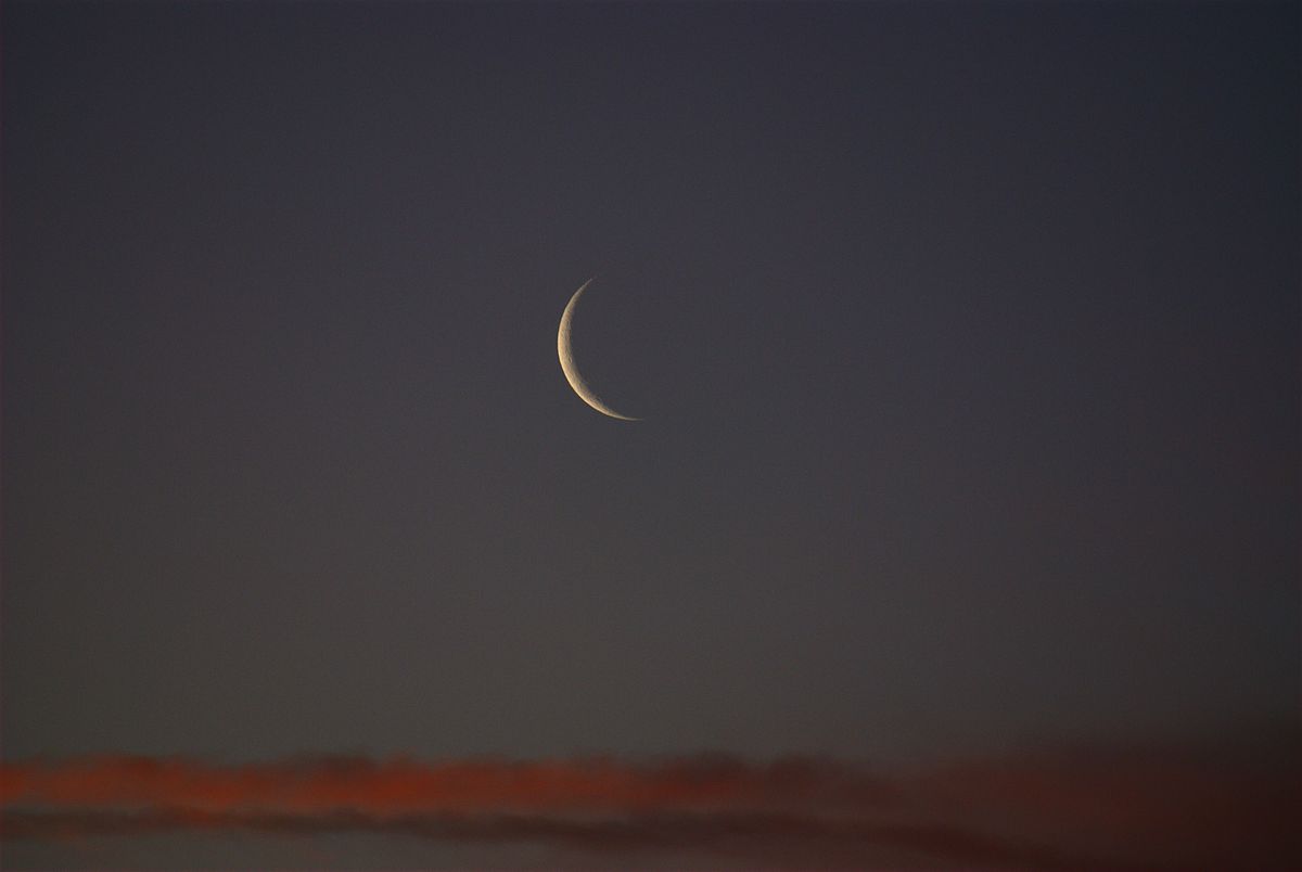 1200px New Moon at sunset