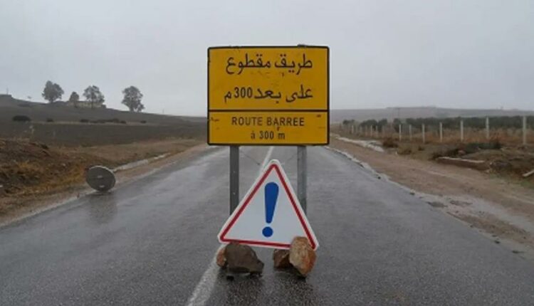 انقطاع في حركة السير