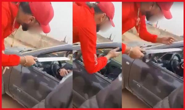 اعتراض سيارة خاصة كان على متنها شرطي ينتهي بهذا الشكل