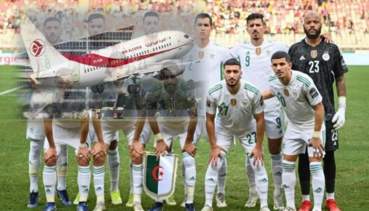شوهة وبالصورة نفاذ وقود طائرة المنتخب الجزائري وهبوط اضطراري لاتفاذ الموقف