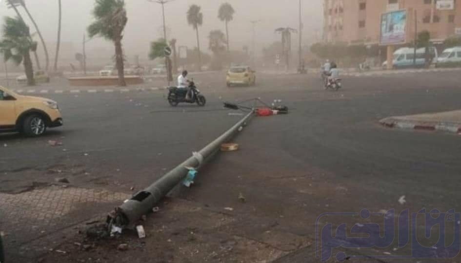 عاصفة تفاجئ سكان مدينة مراكش وتسجيل خسائر مادية