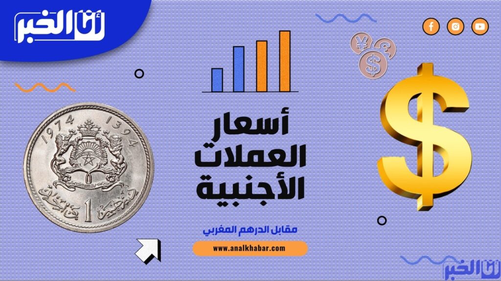 أسعار صرف العملات الأجنبية مقابل الدرهم المغربي اليوم الثلاثاء