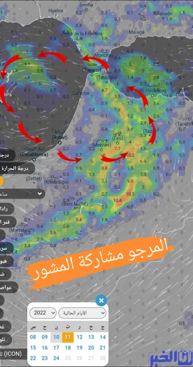 المنخفض الجوي المرتقب