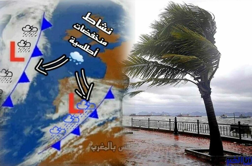 منخفضات جوية متتالية مٌحَملة بالأمطار بالمغرب