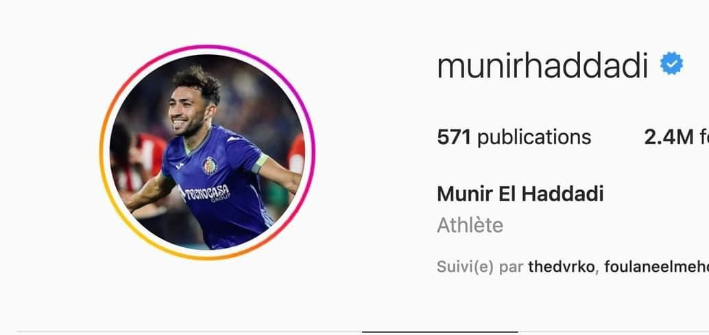 الاعب يمسح صور المنتخب المغربي من حسابه