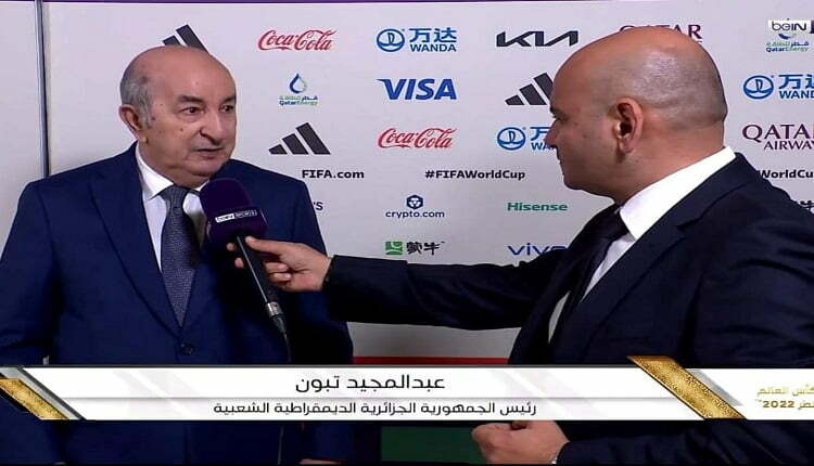 الرئيس الجزائري يقطر العسل على قطر