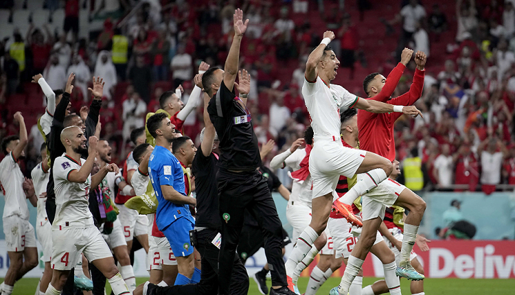 فرحة المنتخب المغربي