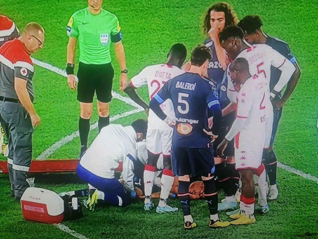 لحظة إصابة اللاعب المغربي