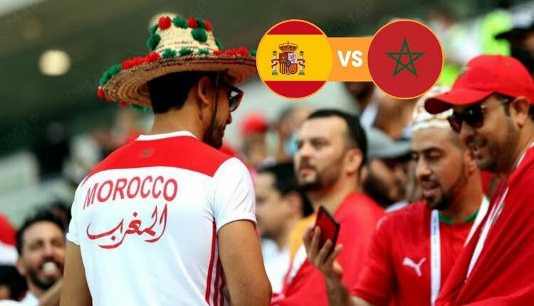 مباراة المغرب وإسبانيا