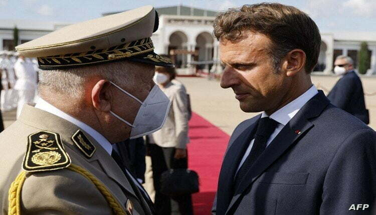 السعيد شنقريحة والرئيس الفرنسي