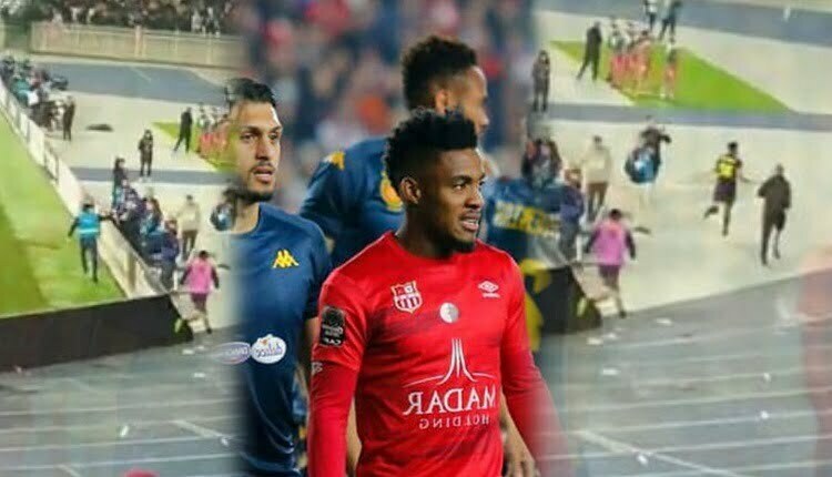 لاعبوا الترجي التونسي والجمهور الجزائري
