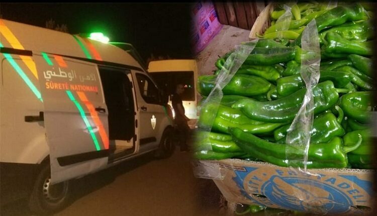 مداهمة مستودعا سريا للخضر