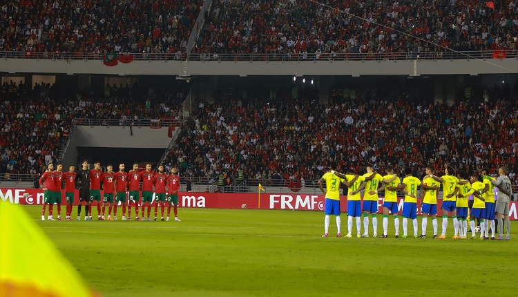 المنتخب المغربي والبرازيلي