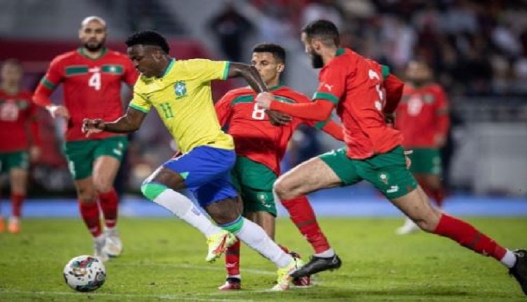 المنتخب المغربي والمنتخب البرازيلي