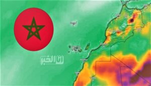حرارة مرتفعة بالمغرب
