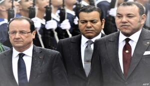 فرنسوا هولاند والملك محمد السادس