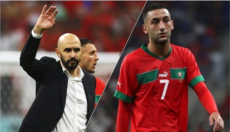 وليد الركراكي وحكيم زياش