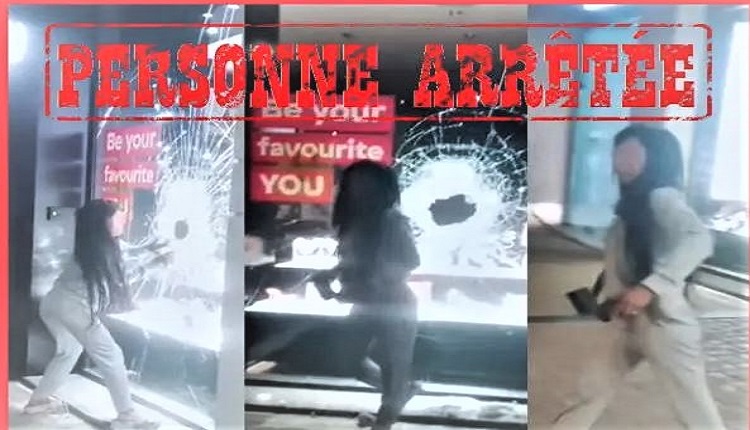 الأمن يكشف تفاصيل فيديو تكسير شابة واجهة محل تجاري