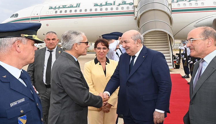 الرئيس الجزائري يصل للبرتغال