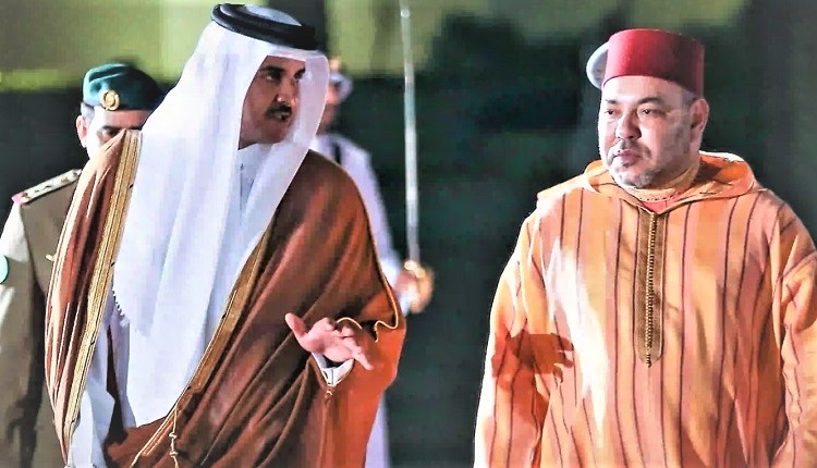 الملك محمد السادس وأمير دولة قطر