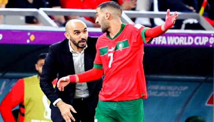 وليد الركراكي وحكيم زياش