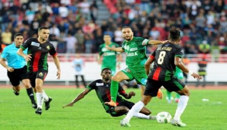 مباراة الرجاء الرياضي والجيش الملكي تنتهي بالتعادل