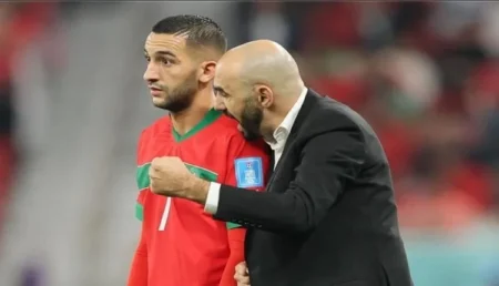 وليد الركراكي وحكيم زياش