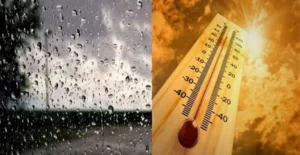 حرارة مرتفعة وأمطار خفيفة