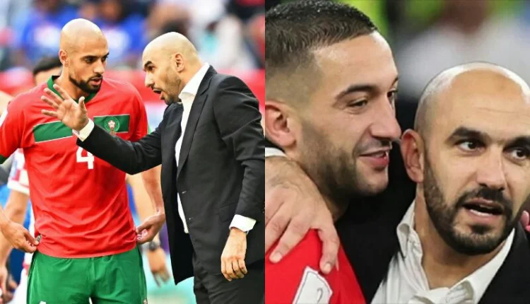 حكيم زياش وأمرابط يريحان وليد الركراكي قبل _الكان_