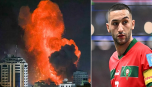 حكيم زياش يتضامن مع أهل هزة