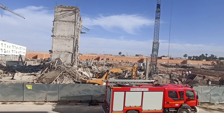 إغلاق الحدود أمام متدخلين في انهيار عمارة بتزنيت