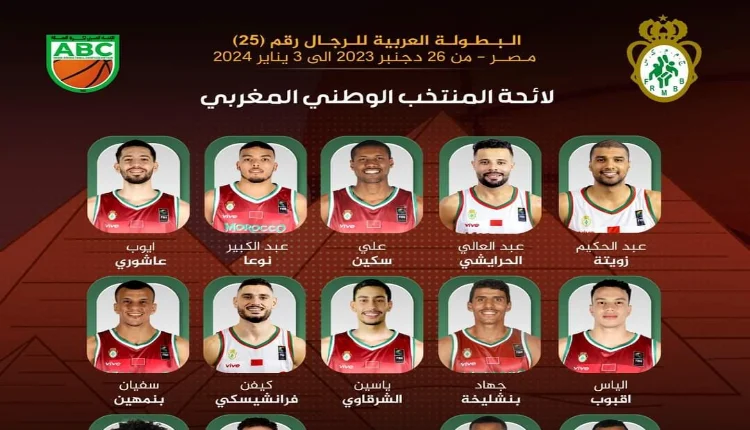 تشكيلة المنتخب المغربي لكرة السلة