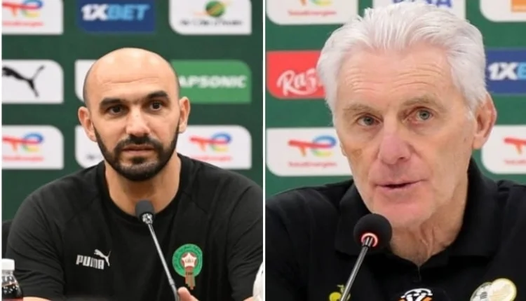 مدرب جنوب أفريقيا يعلق على غياب وليد الركراكي على دكة البدلاء