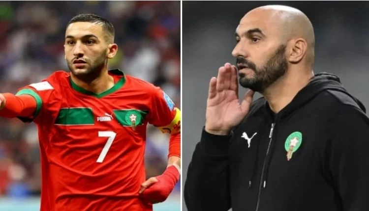 وليد الركراكي وحكيم زياش