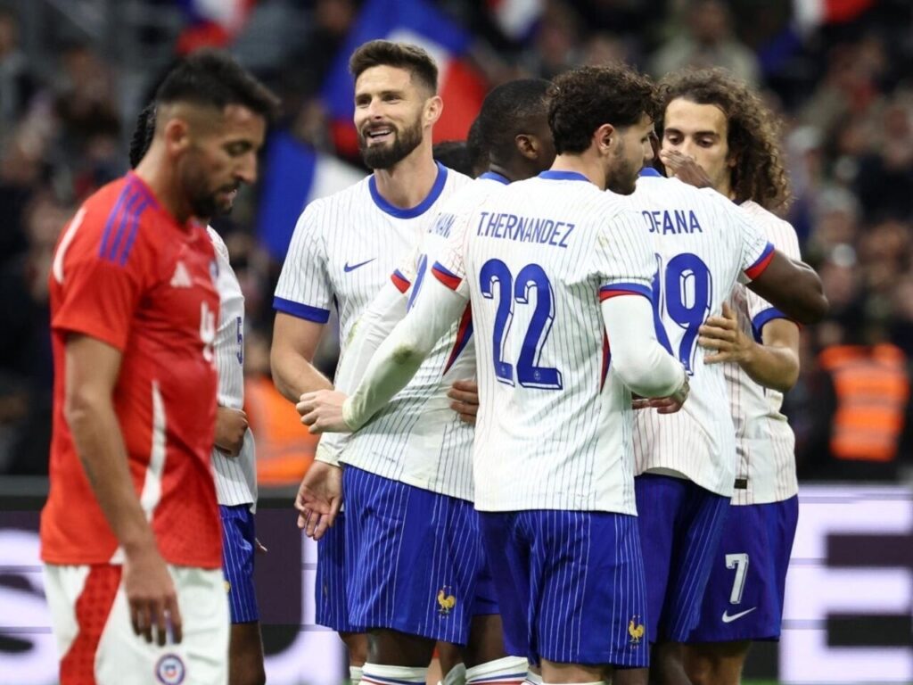 المنتخب الفرنسي يفوز وديا على نظيره الشيلي 3-2